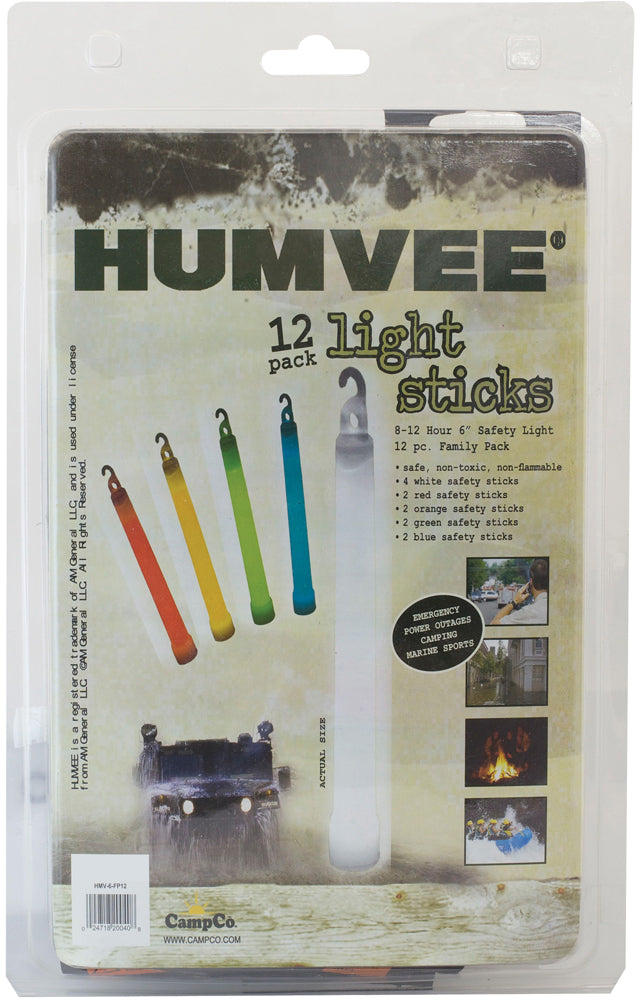 CAMP HMVLS6FP10 HUMVEE LIGHTSTICK 10 PCS