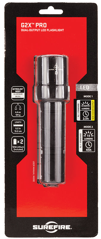 SF G2X-D-BK G2X PRO LED 15/600 LUMENS BLACK