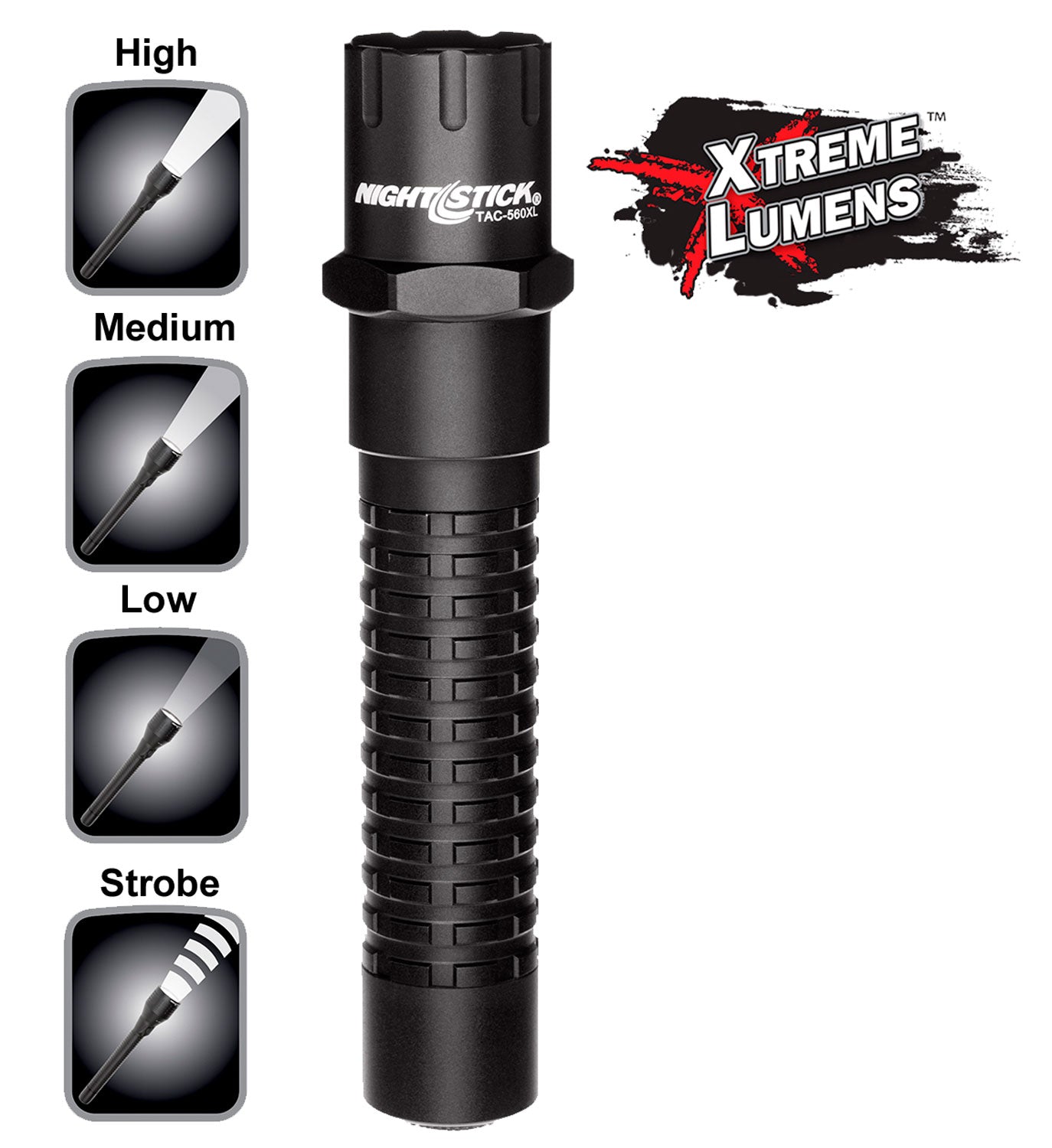 NSTICK TAC560XL MULTI FNCTN FLSHLHT RCHRGABLE BLK