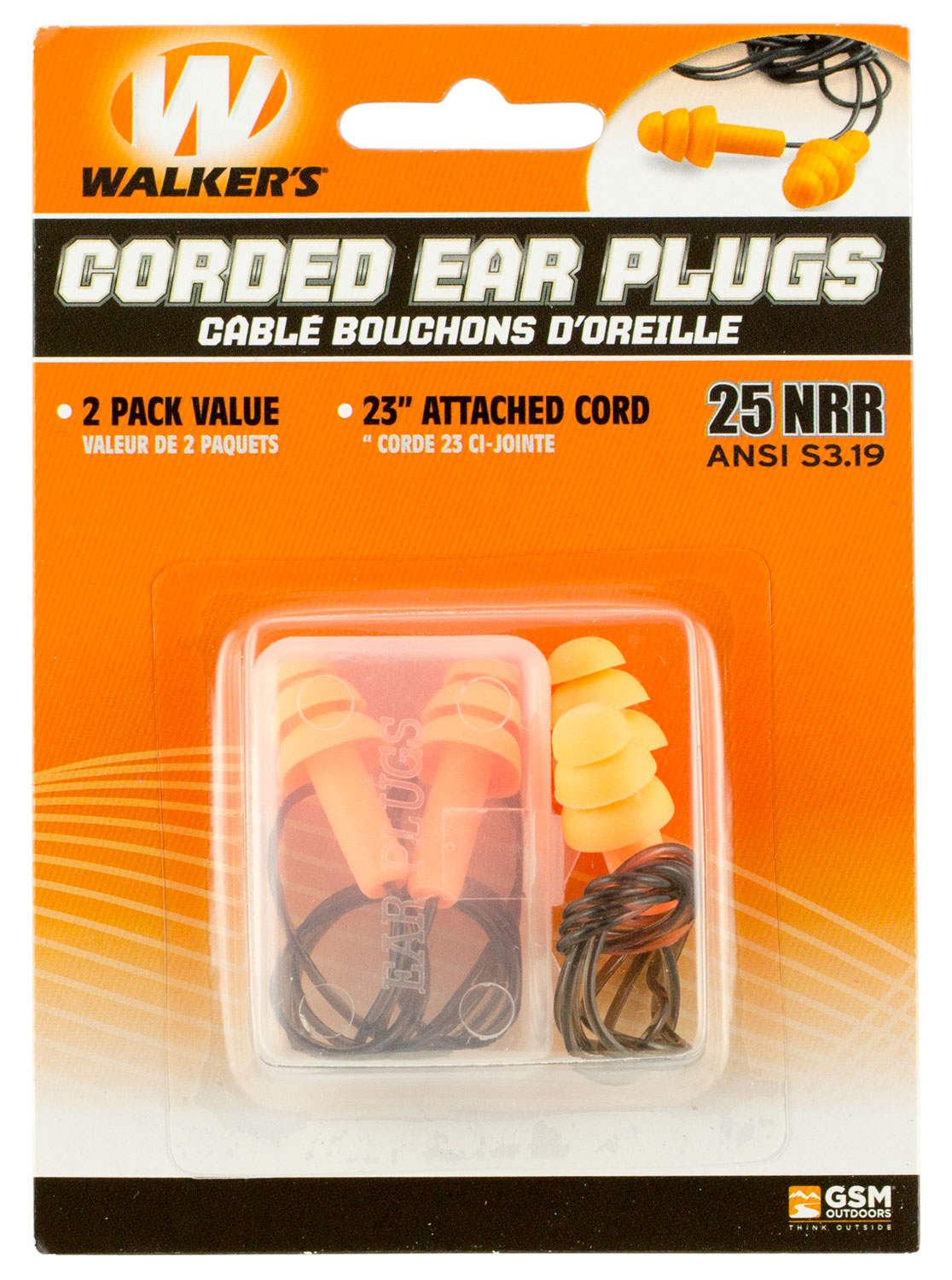 WLKR GWP-EPCORD2PK CORDED EAR PLUG 2PK
