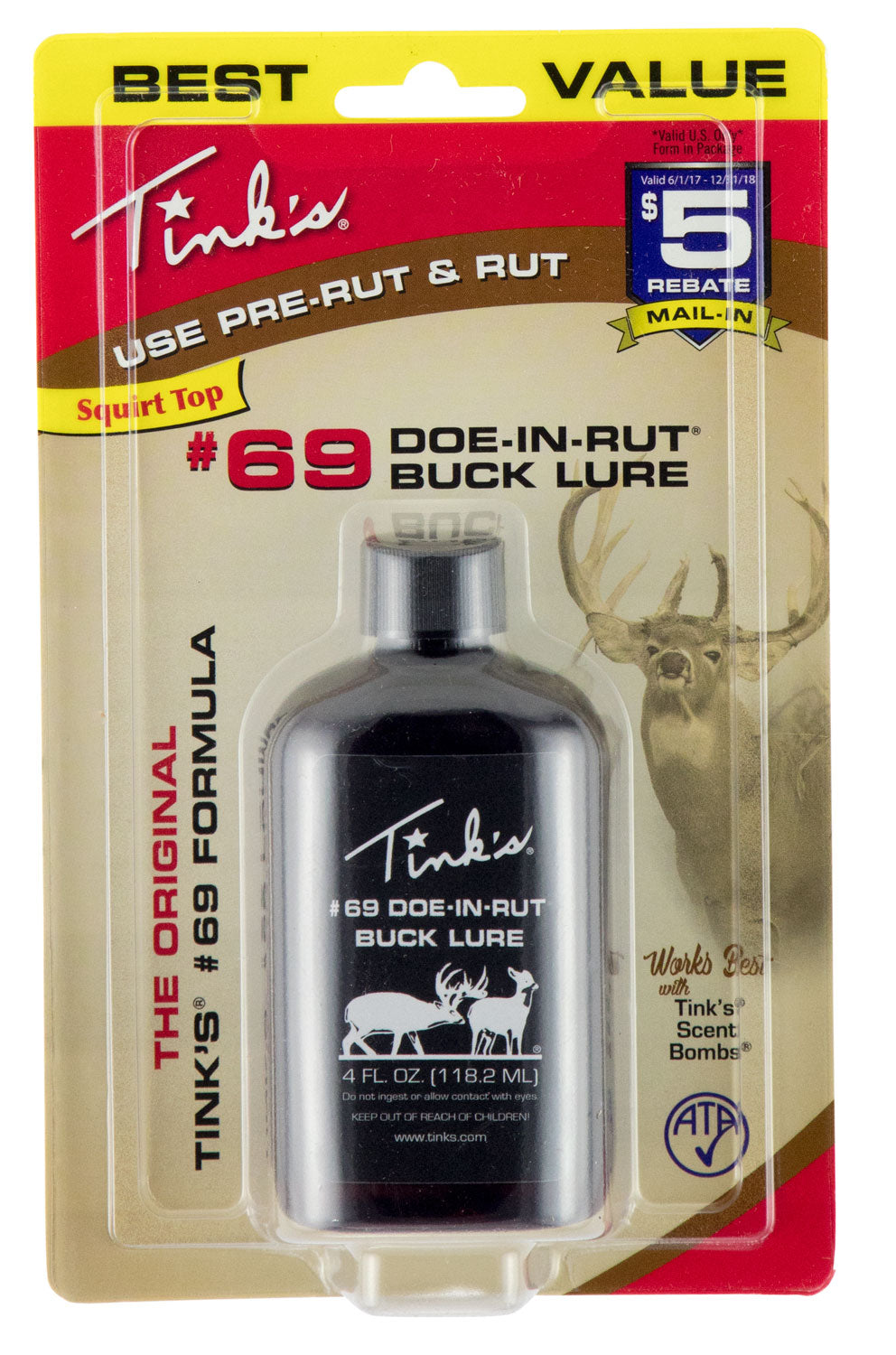 TINKS W6202 #69 DOE-IN-RUT LURE 4OZ