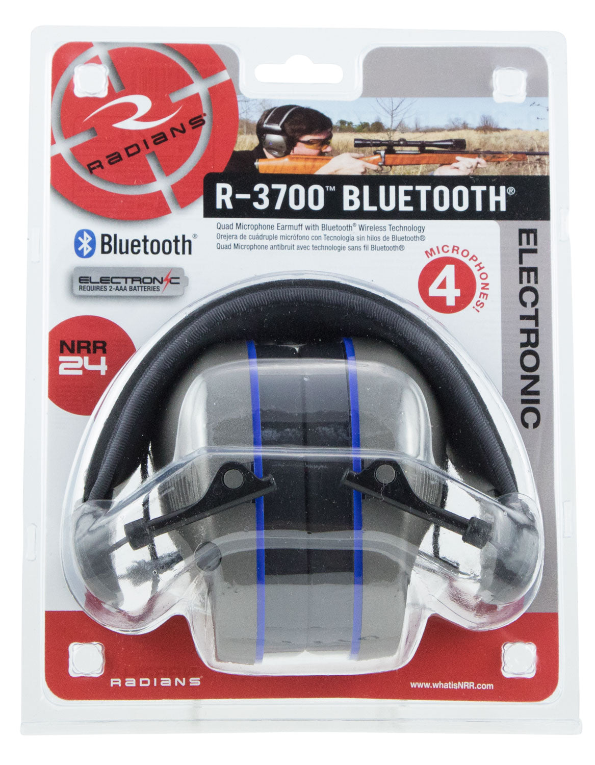 RAD R3700 BLUETOOTH QUAD MIC ELEC MUFF
