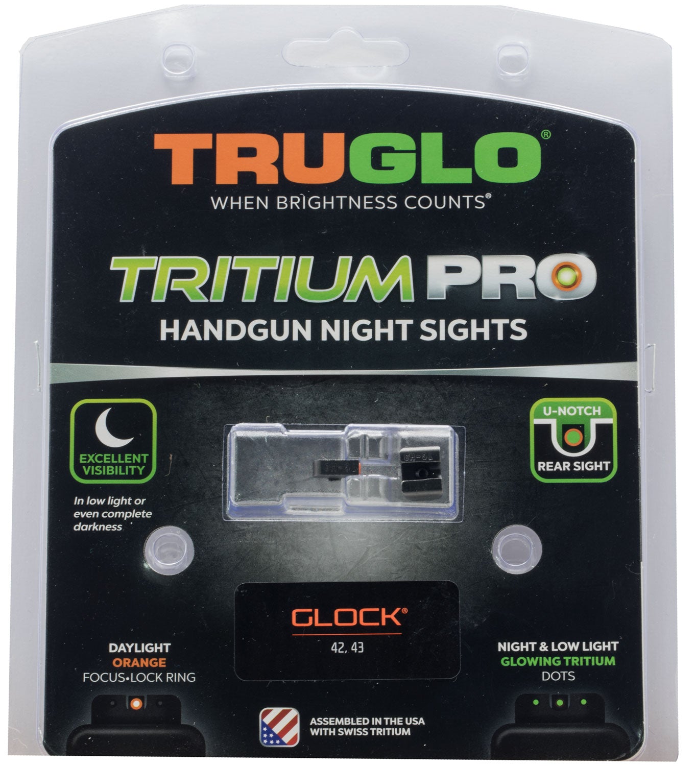 TRU TG-231G1AC TRIT PRO GLOCK 42/43 SET ORG