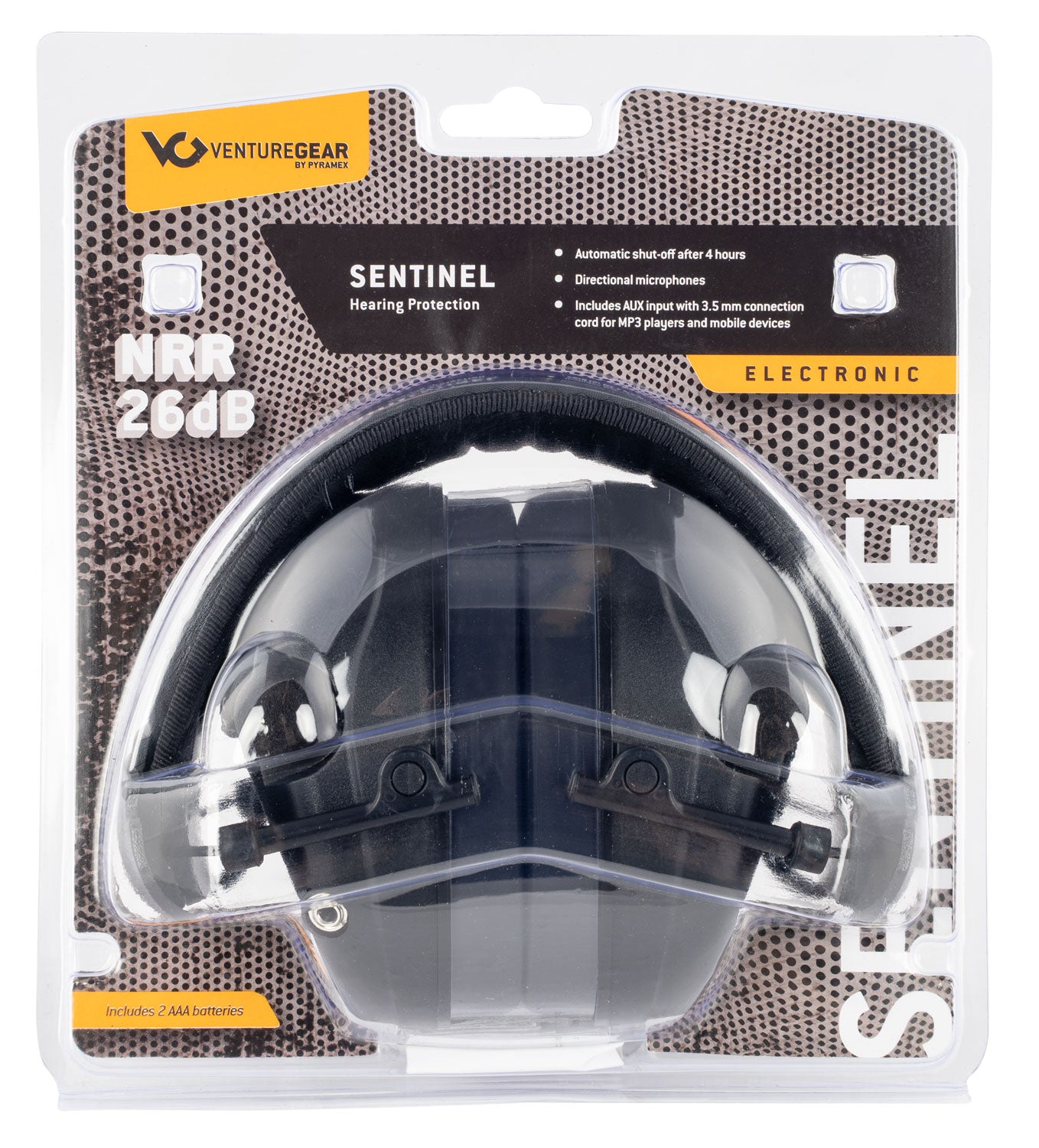 PYRA.VGPME20 SENTINEL ELEC MUFF NRR26 BLACK