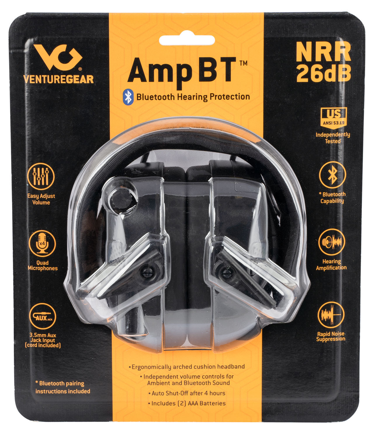PYRA.VGPME30BT AMP BT ELEC MUFF NRR26 BLACK