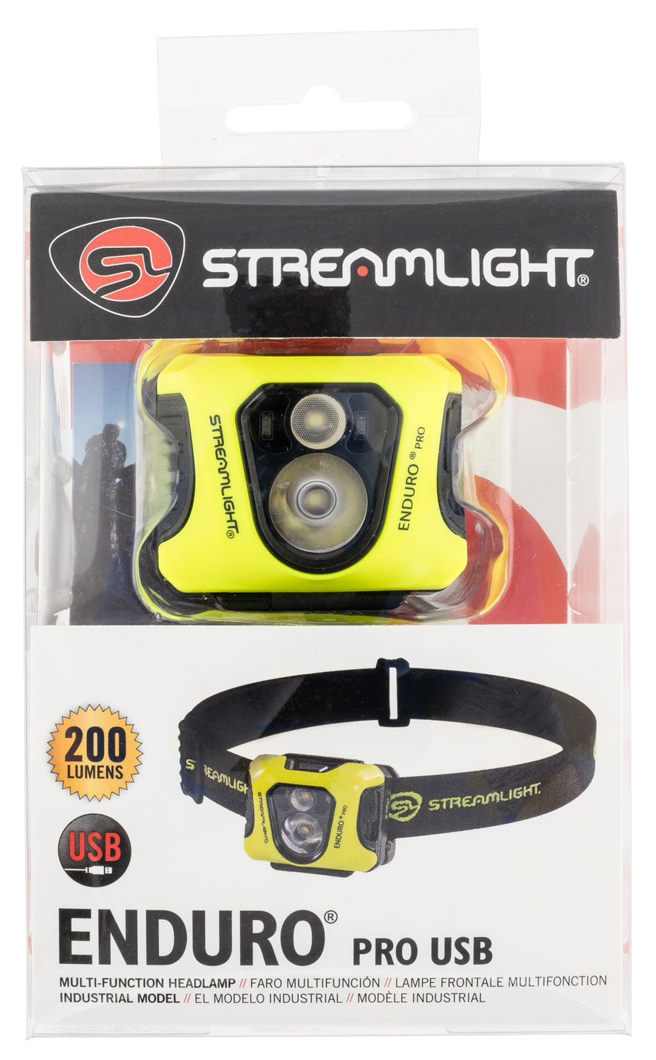 STL 61436 ENDURO PRO USB HEADLAMP DUAL LOCK YLLW