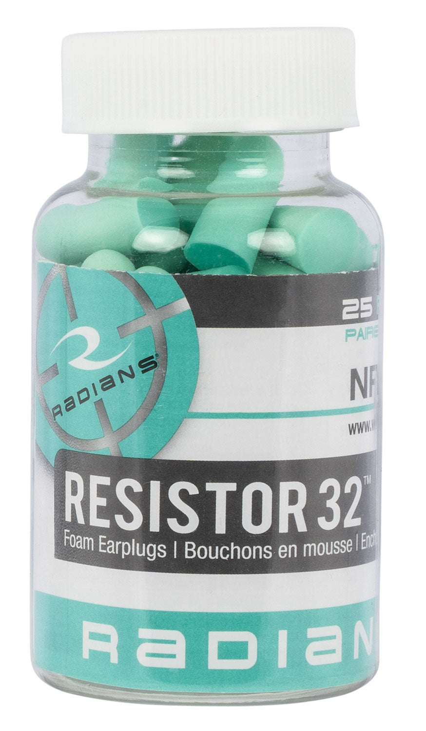 RAD FP70A/25 FOAM EARPLUGS AQUA 25