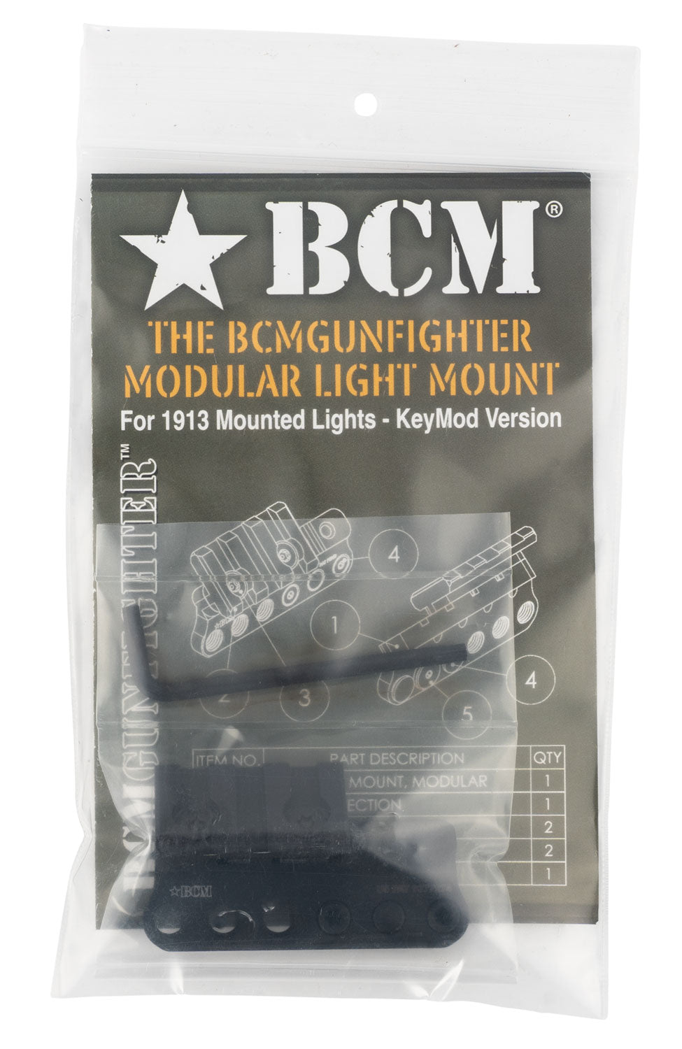 BCM 1913LM-KM 1913 LIGHT MNT KEYMOD