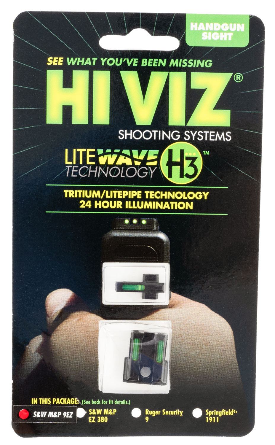 HIVIZ 9EZN321 LITEWAVE H3 TRIT/LITEPIPE M&P 9EZ