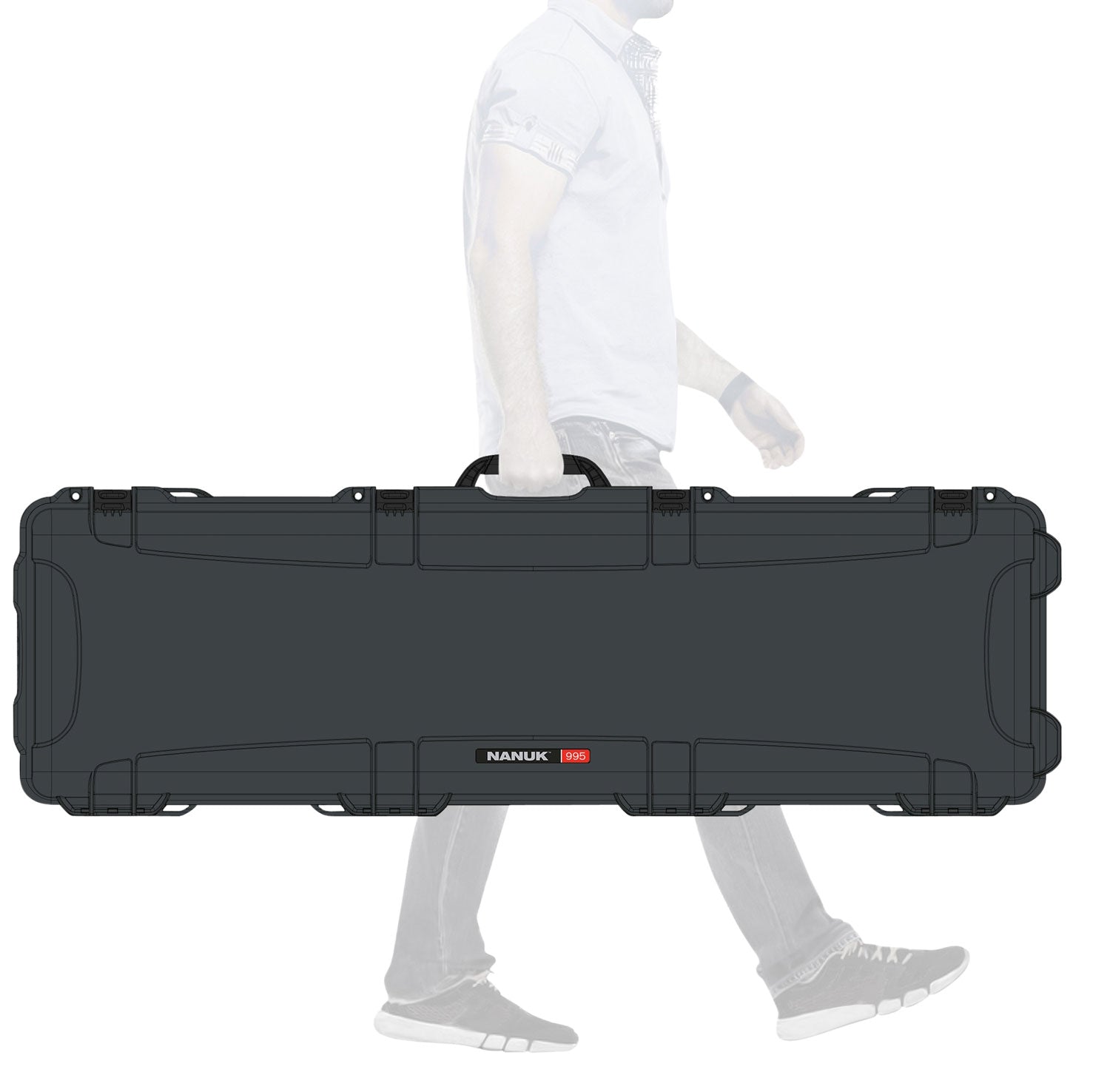 NANUK 9951007 NANUK CASE W/FOAM GRAPHITE