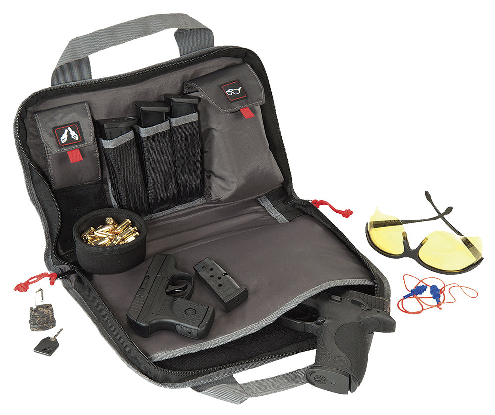 GPS 1308PC DBL PSTL CASE W/STOAGE BLK
