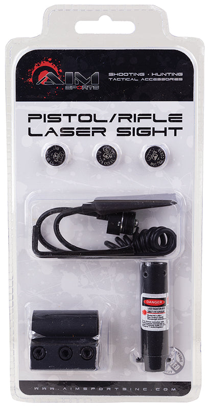 AIMSPORTS LH002 RED PSTL/RFL LSR W/ALLEN ADJ
