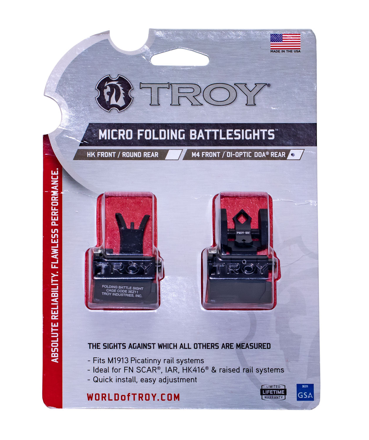TROY SSIG-45S-MDFT-00 OFFSET SGT SET M4 F&R FDE