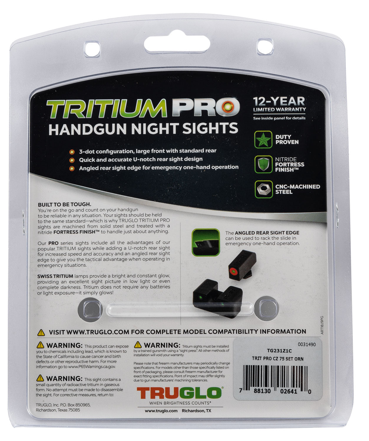 TRU TG-231Z1C TRIT PRO CZ 75 SET ORN