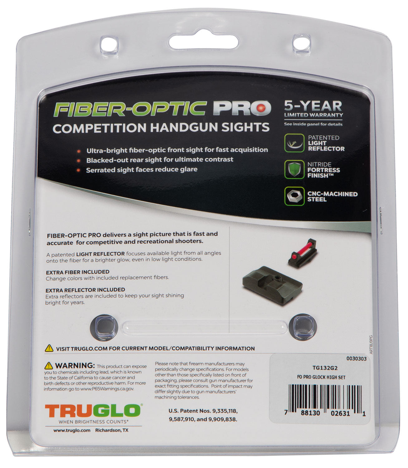 TRU TG-132G2 FO PRO GLOCK HIGH SET