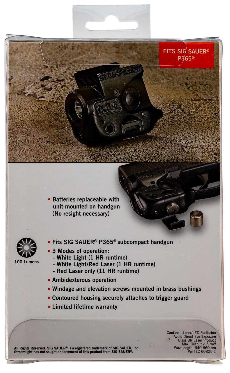 STL 69284 TLR6 WEAPONLIGHT SIG 365