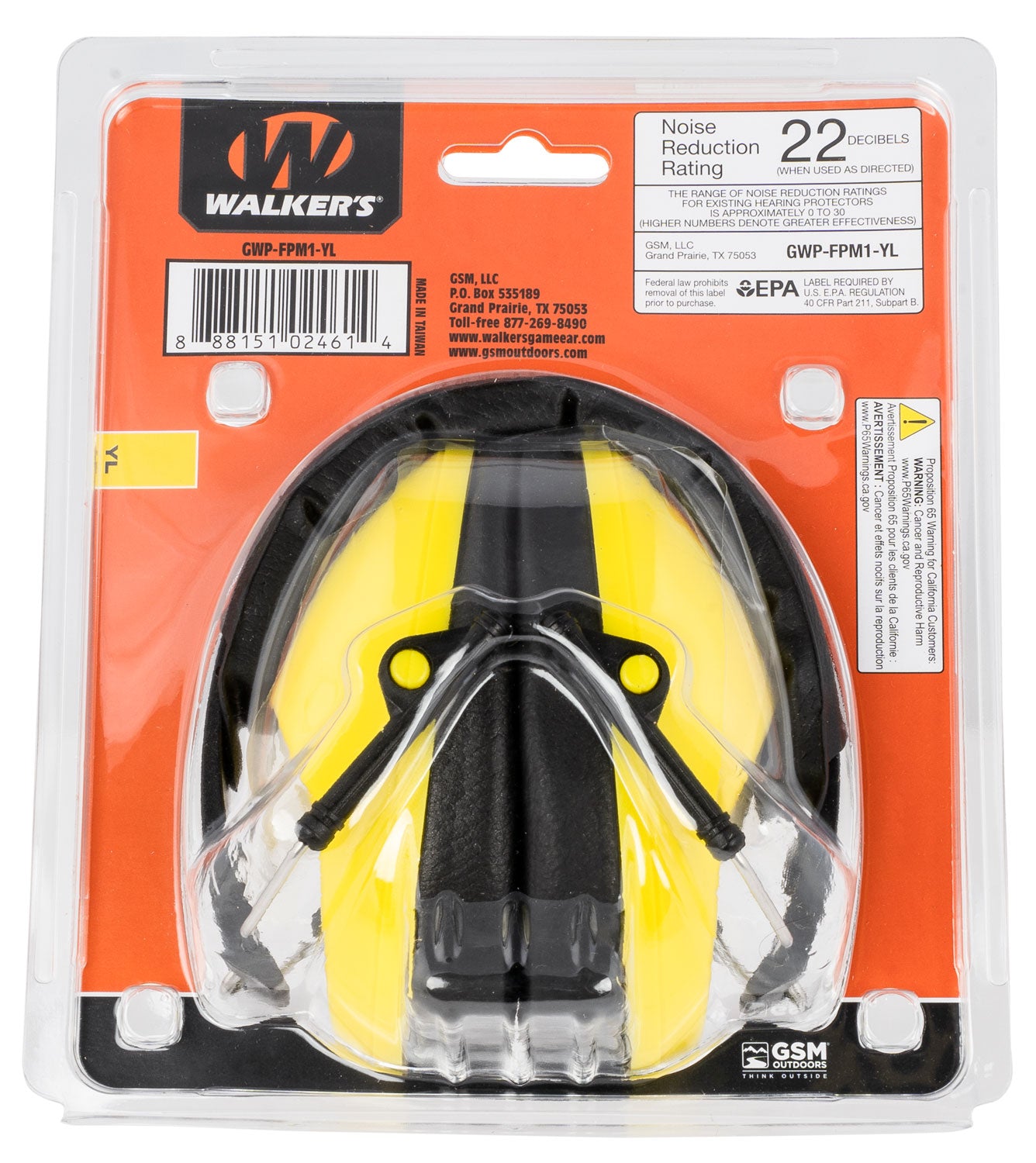 WLKR GWP-FPM1-YL PROLOW FLD MUFF YLW