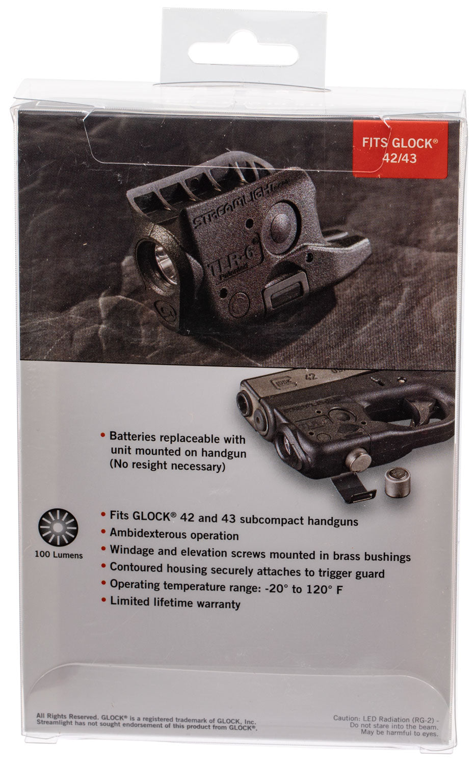 STL 69280 TLR6 WEAPONLIGHT GLK 42/43 NO LASER