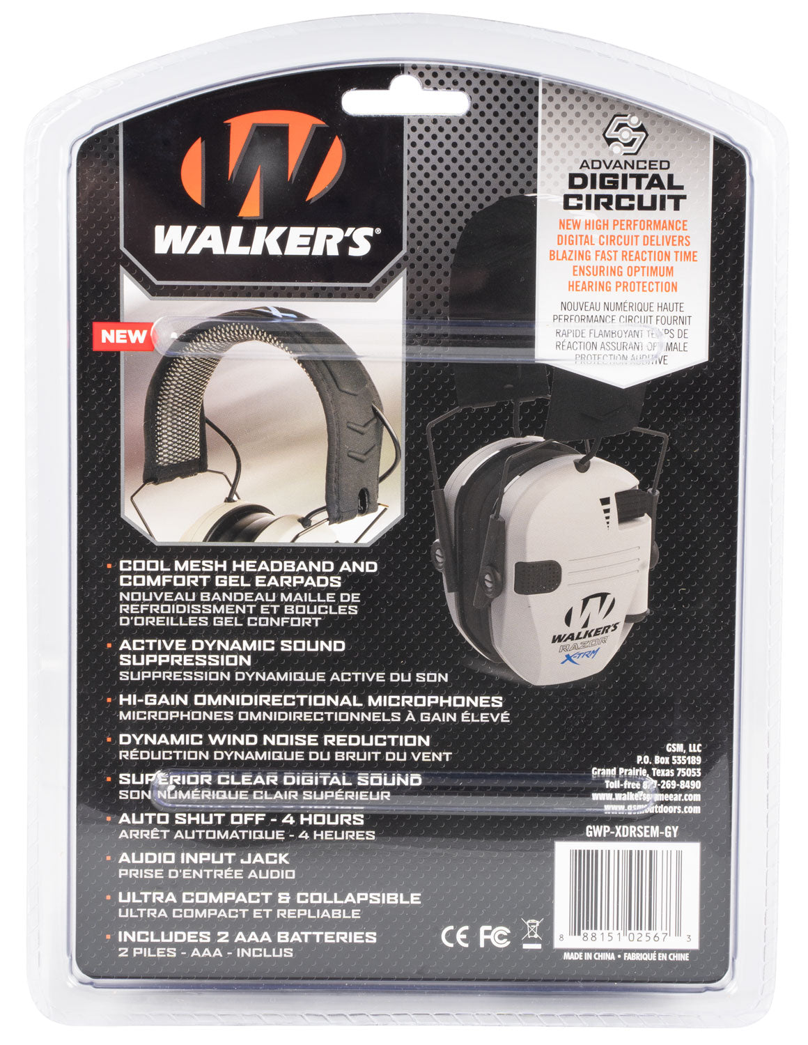 WLKR GWP-XDRSEM-GY XTRM RAZOR DIG MUFF GREY
