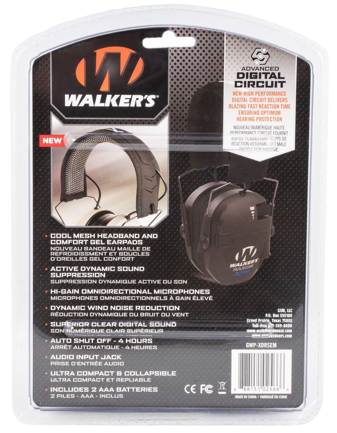 WLKR GWP-XDRSEM XTRM RAZOR DIG MUFF BLK