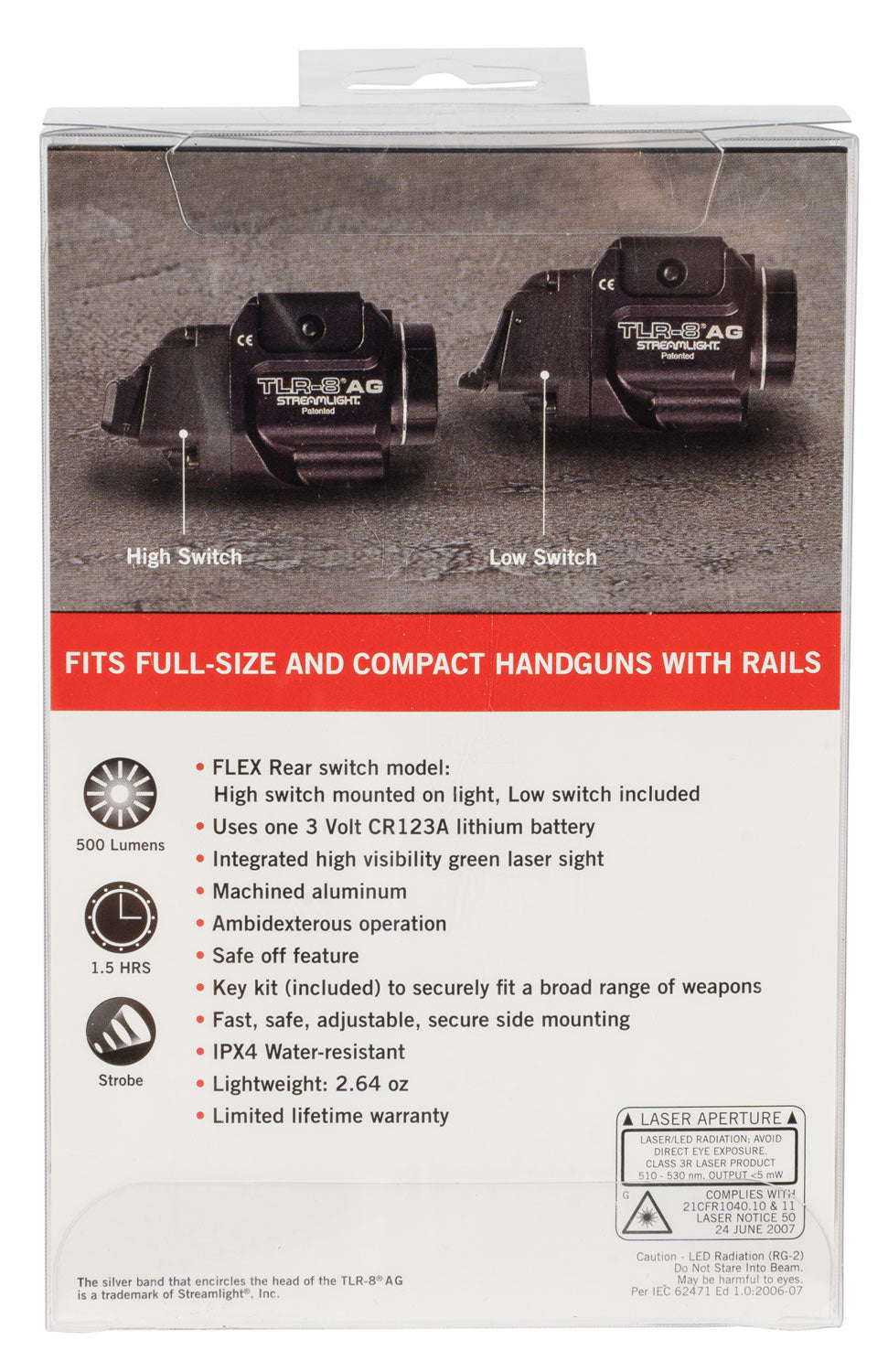 STL 69434 TLR8AG FLEX GRN LSR/LIGHT HI/LO SWITCH