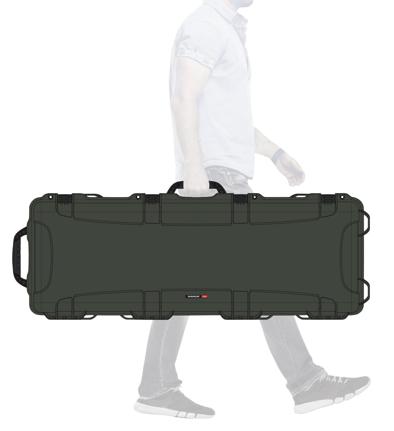 NANUK 9901006 NANUK CASE W/FOAM OLIVE