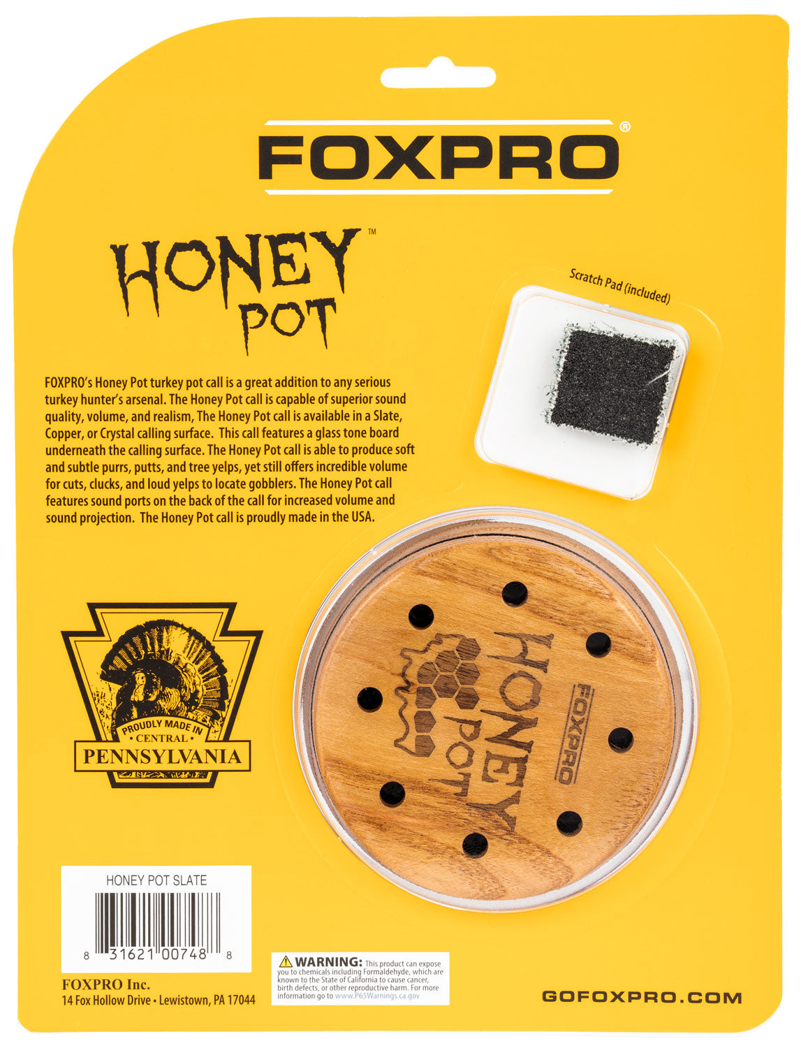 FOXPRO HPSLATE TURKEY CALL