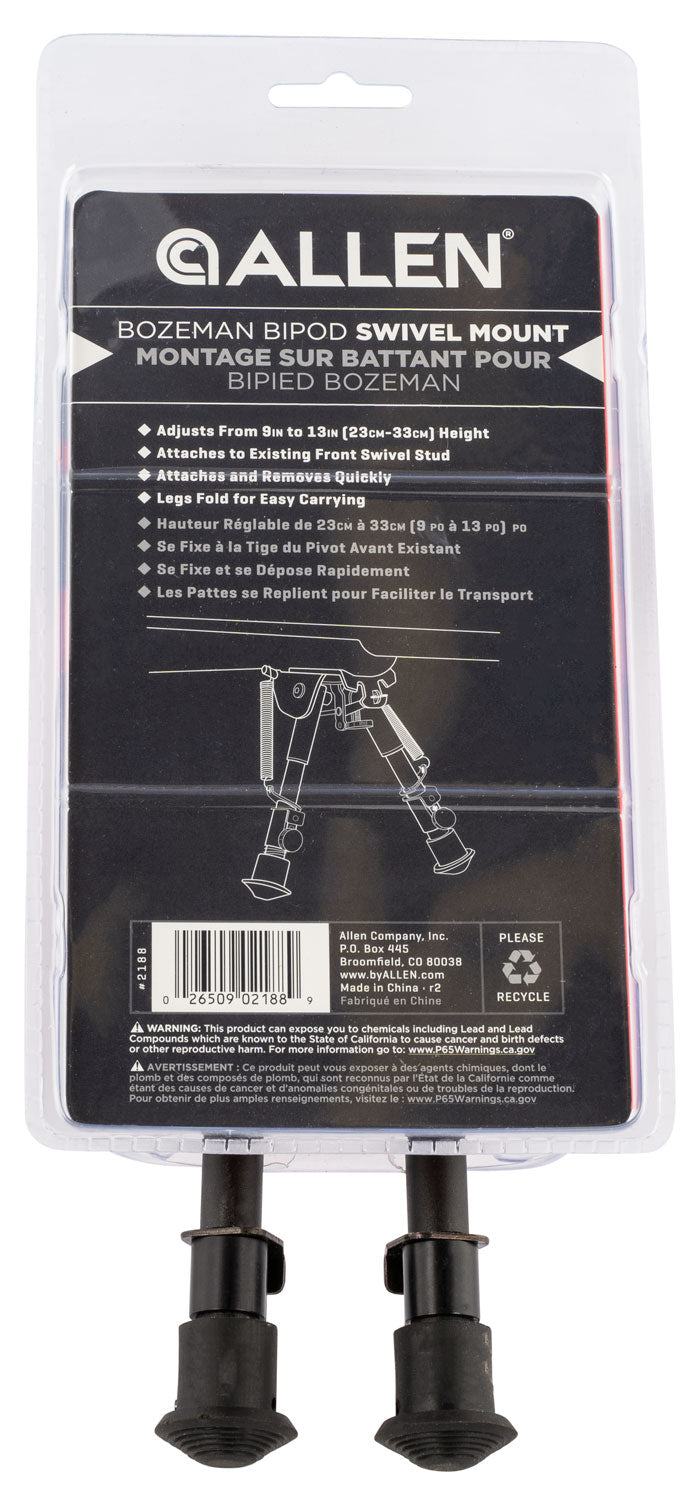 ALLEN 2188 SLING SWIVEL MOUNT BIPOD 9-13IN