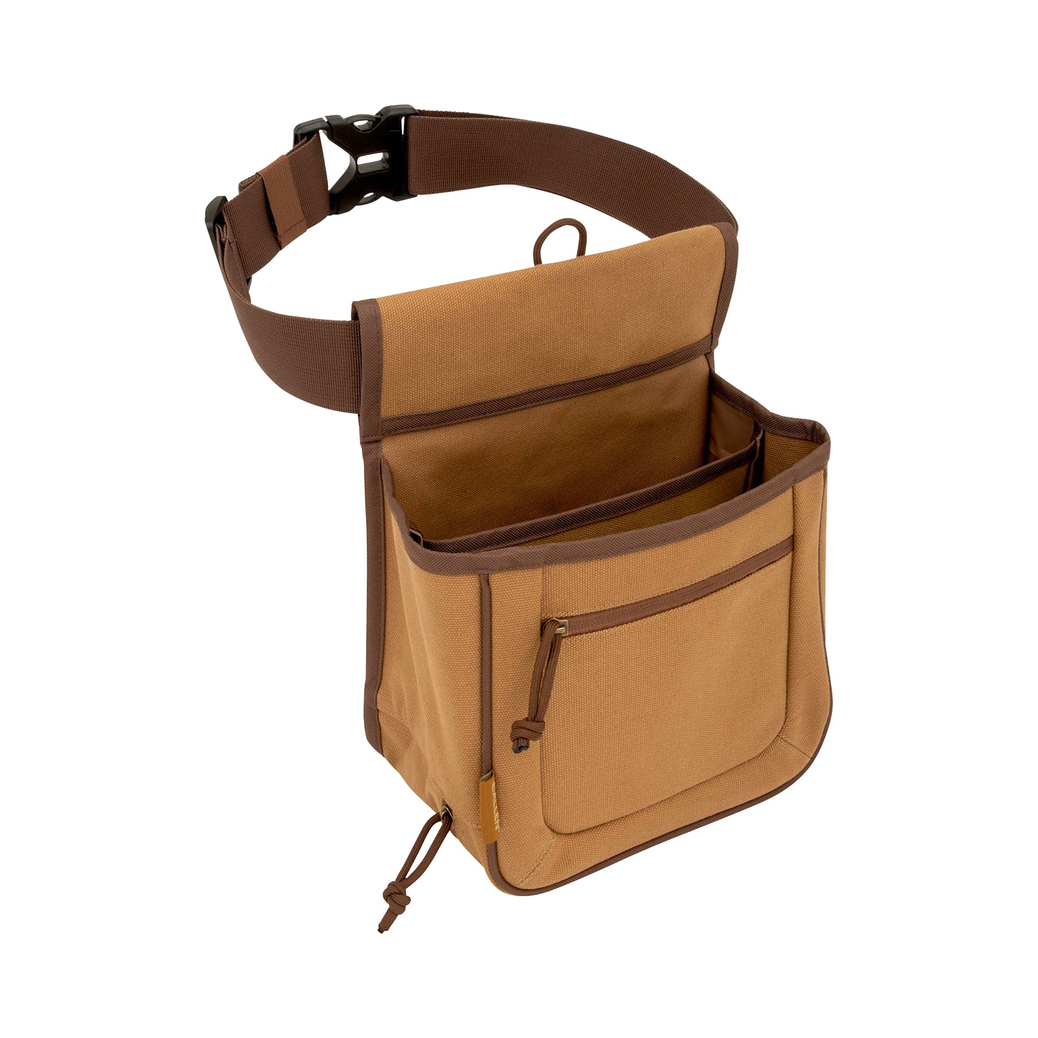 ALLEN 8332 RIVAL DBL COMPARTMENT SHELL BAG TAN