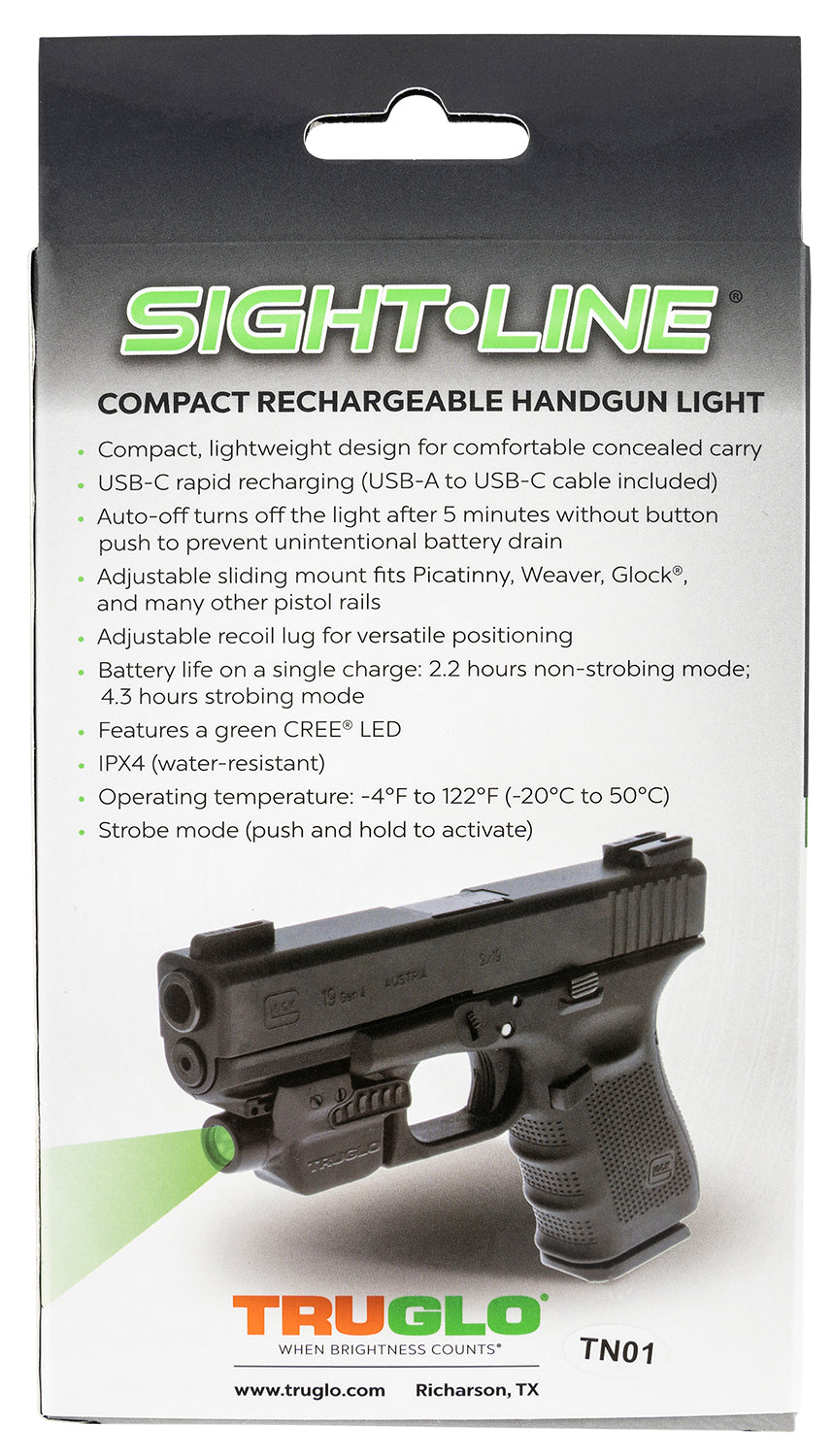 TRU TG-7620LG LIGHT SIGHT-LINE GREEN