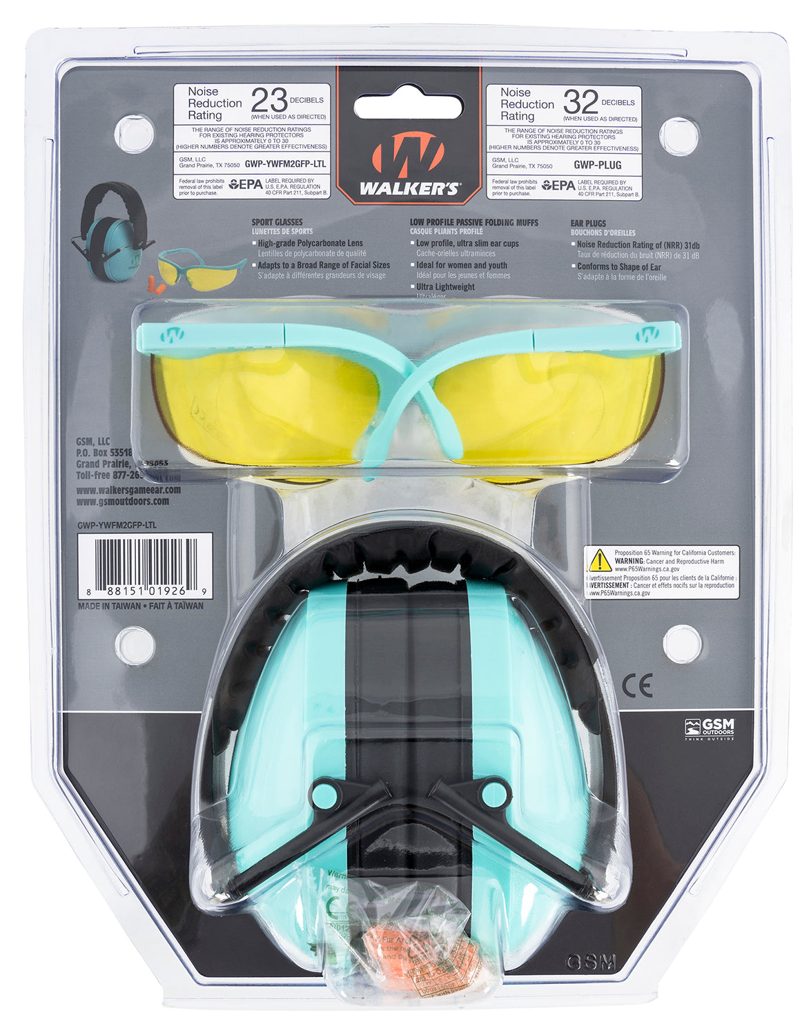 WLKR GWP-YWFM2GFP-LTL YTH WOMEN PASS MUFF GLASSES
