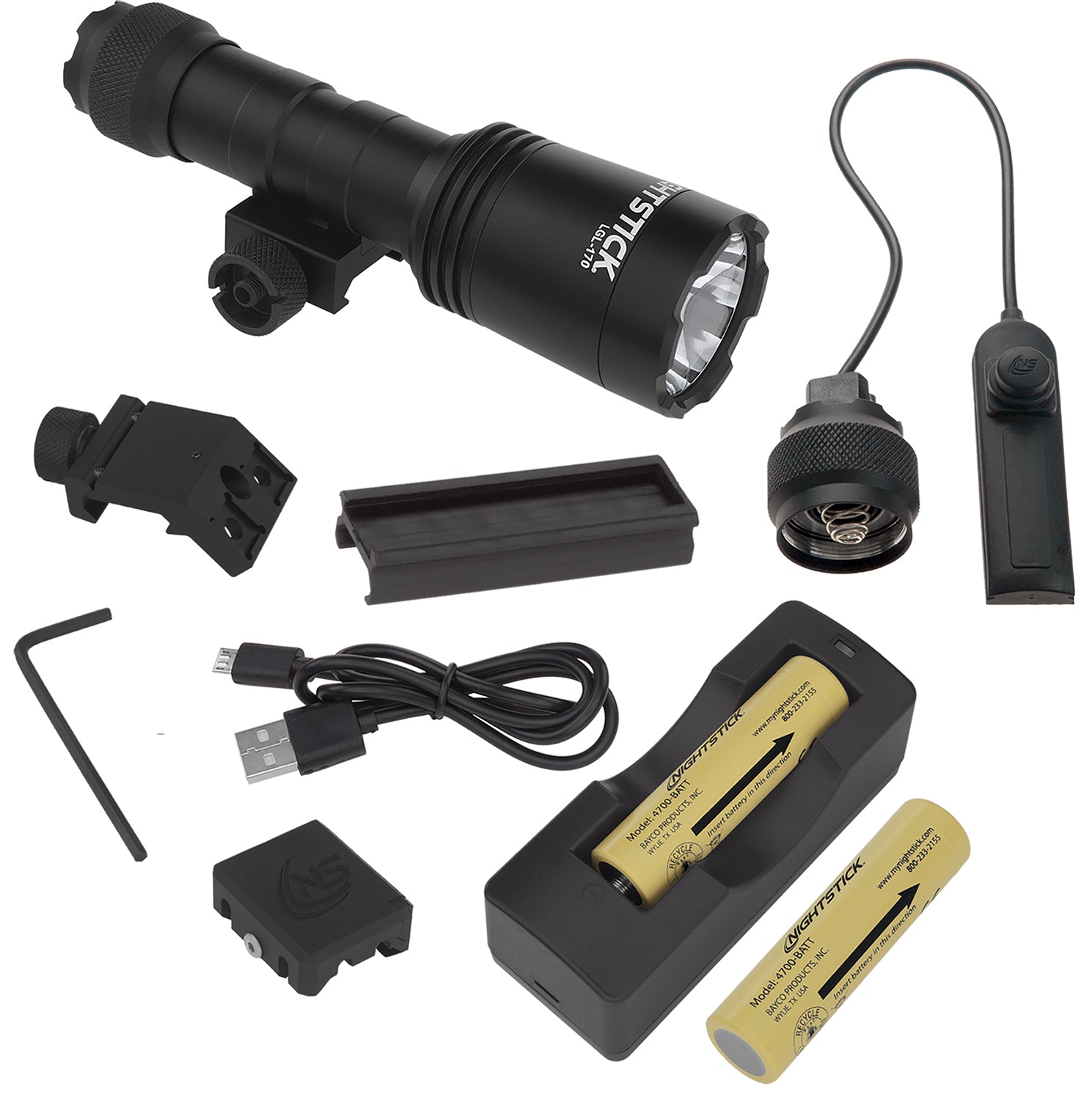 NSTICK LGL170 REC LONG GUN LIGHT 1500LUM BLK