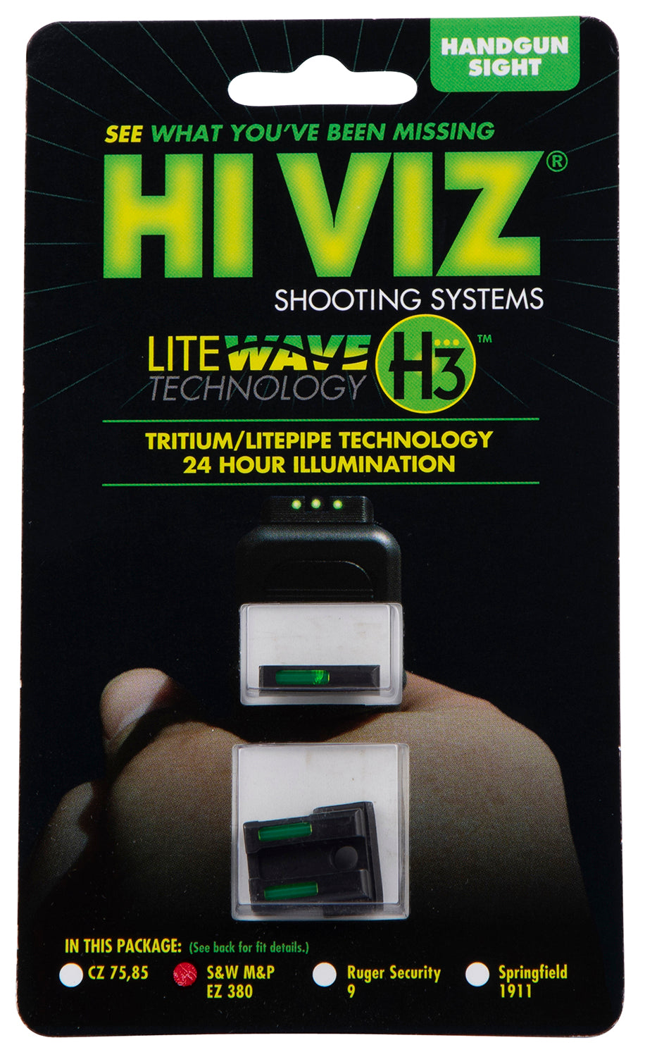 HIVIZ EZN321 LITEWAVE H3 TRIT/LITEPIPE M&P EZ380