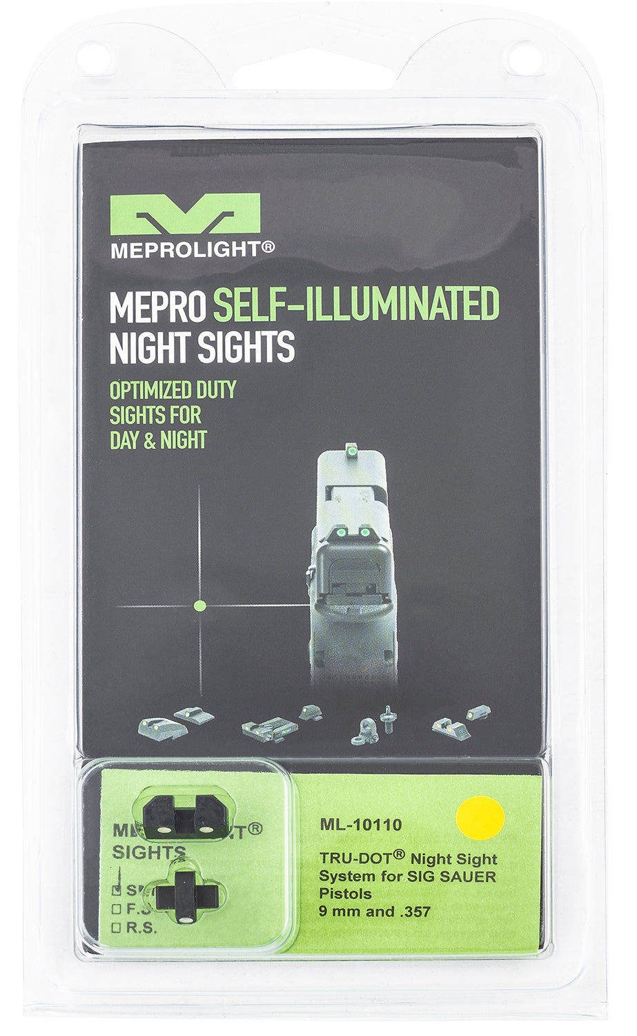 MEPRO 101103201 TRUDOT SIG P226/320/365 GRN/YLW
