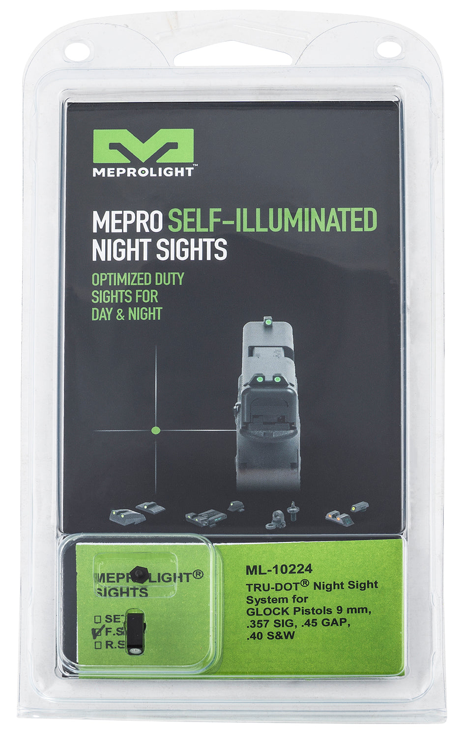 MEPRO 102243107 TRUDOT GLOCK GRN FRNT