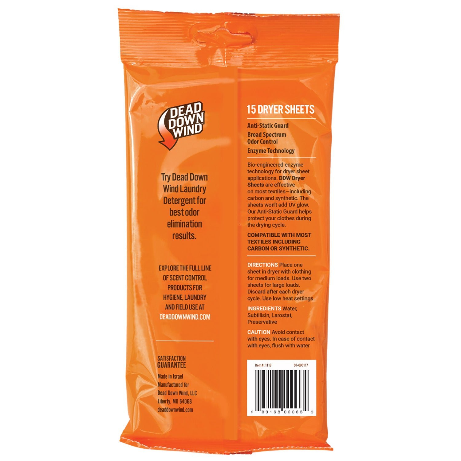 DDW 1113 DRYER SHEETS