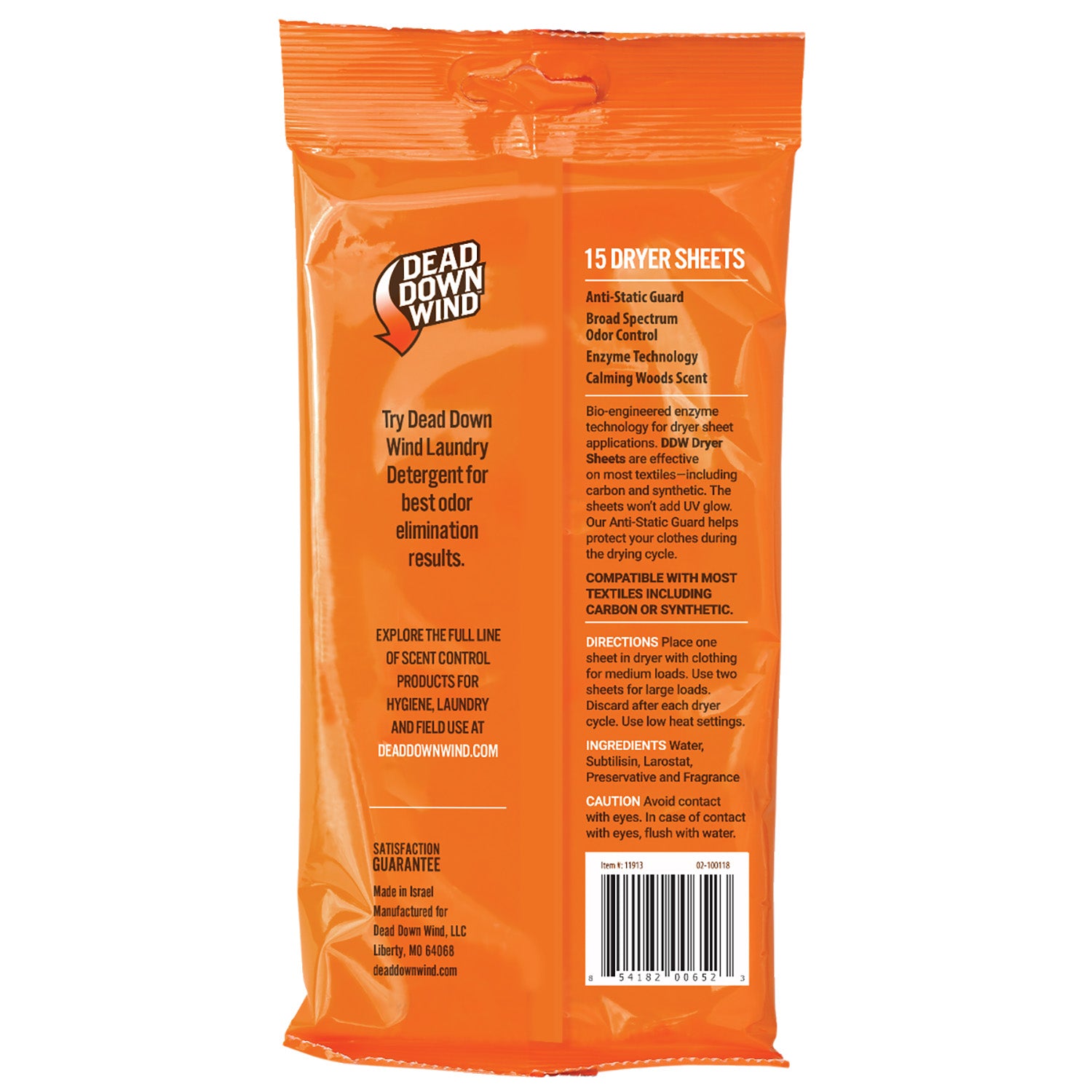 DDW 11913 DRYER SHEETS NATURAL WOODS