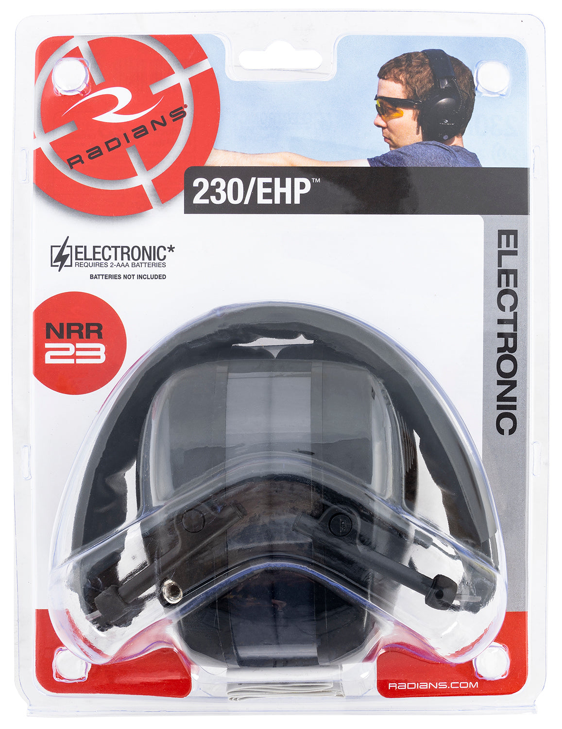 RAD 230-EHP 230-EHP ELEC MUFF BLK