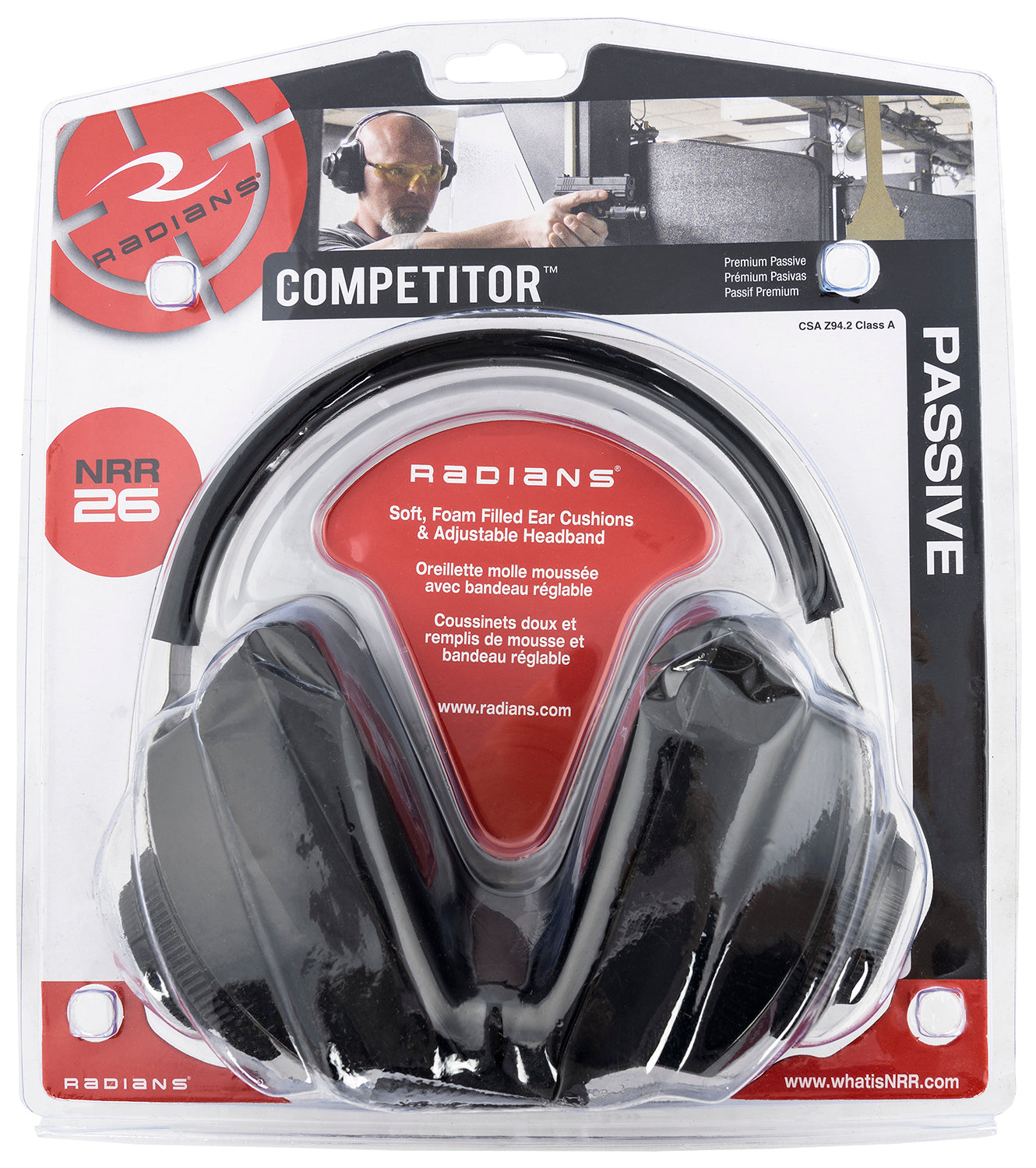 RAD CP0100CS COMPETITOR MUFF NRR26 BLK
