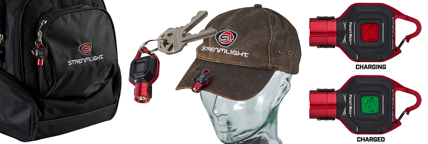 STL 73301 POCKET MATE LIGHT W/USB CHARGE RED