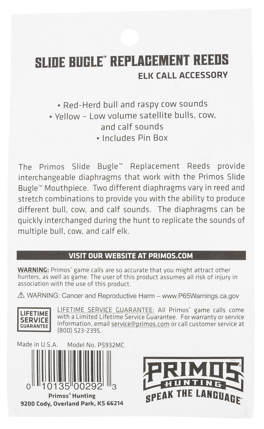 PRIM PS932MC REPLACEMENT DIAPHRAGM BUGLE