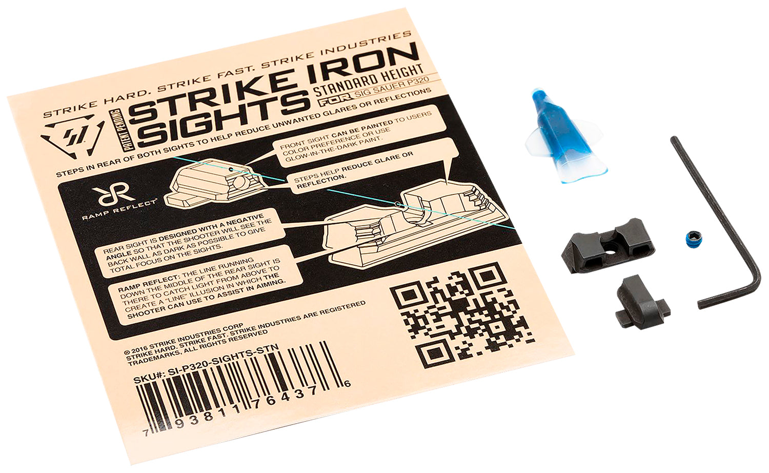 SI P320-SIGHTS-STN P320 FRT/REAR SGHT