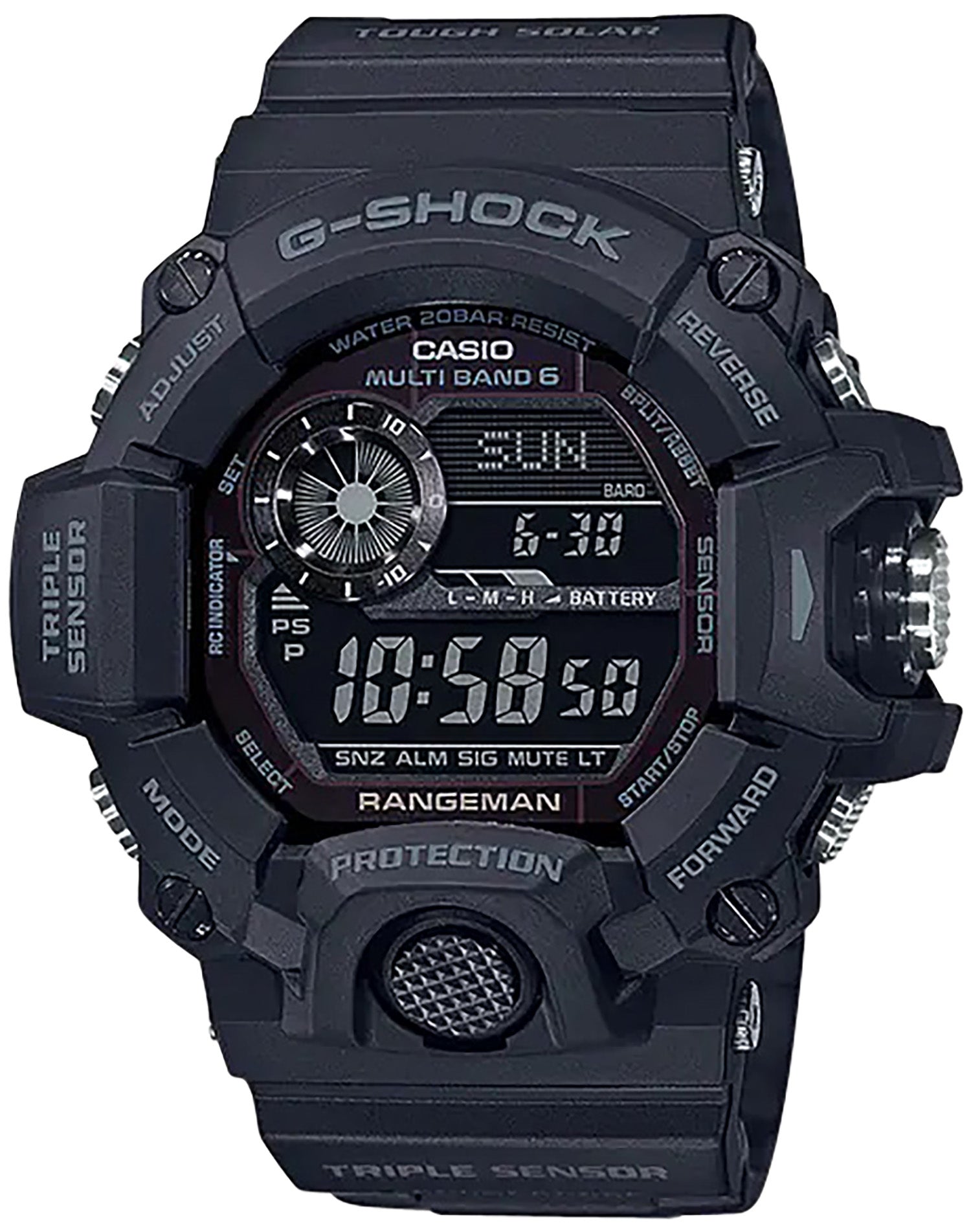 GSHOCK GW94001B TACTICAL RANGEMAN SOLAR BLKOUT