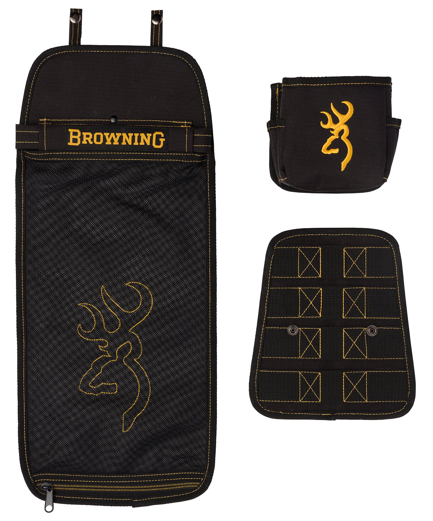 BRN 121095897 POUCH W/BAG BLK/GLD