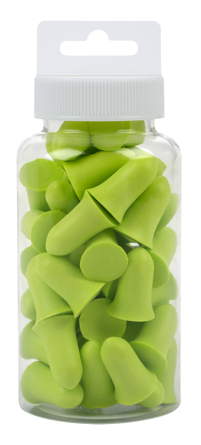 ALLEN 4131 ULTRX TAPERED FOAM PLUGS 25P JAR LIME