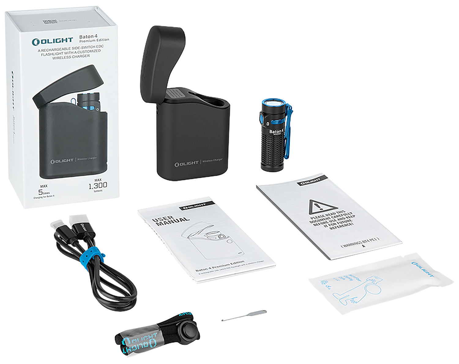 OLIGHT BATON4KITBK BATON 4 PREM ED 1300LUM