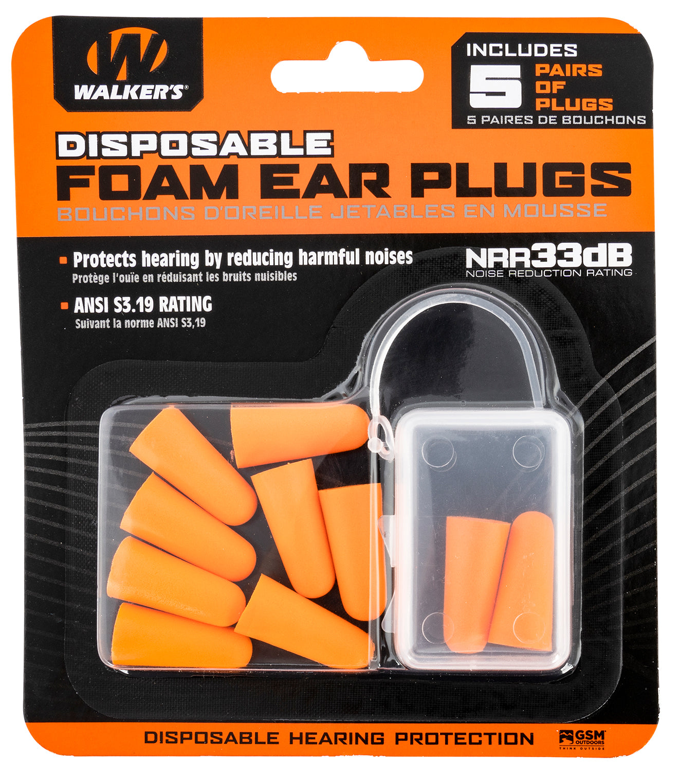 WLKR GWP-FP5PK FOAM EAR PLUG 10CNT