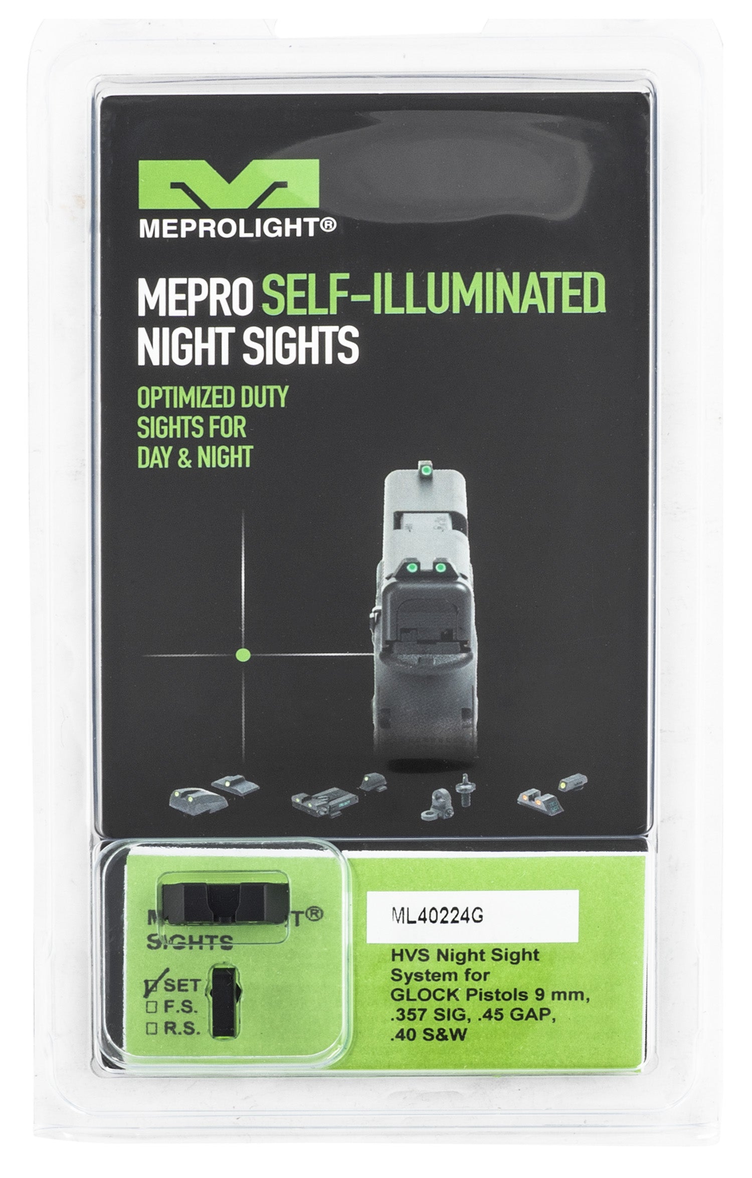 MEPRO 402243111 HYPERBRIGHT GLK 9/40 GRN/GRN