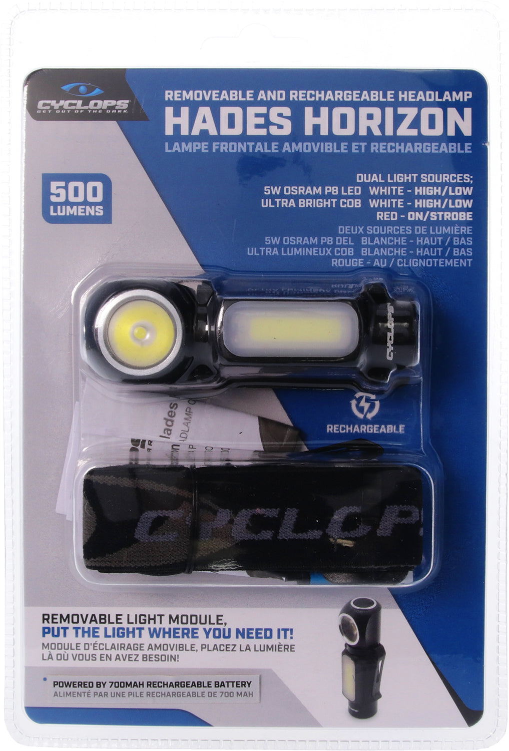 CYCLP CYC-HLH500 HADES HORIZON 500 LUM HDLMP
