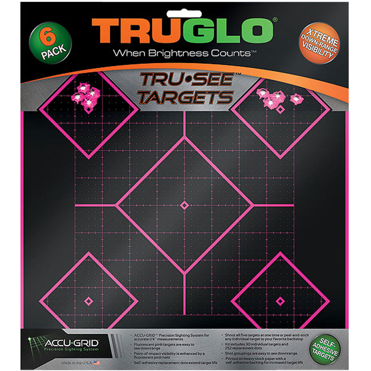 TRU TG-14P6      TRU-SEE TAR 5DIA 12X12 PNK